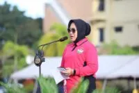 Meriahkan HUT ke-45, Yayasan Kemala Bhayangkari Aceh Gelar Bazar UMKM