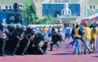 Polda Aceh Gelar Simulasi Sispam Kota Hadapi Kontijensi Tahun 2025