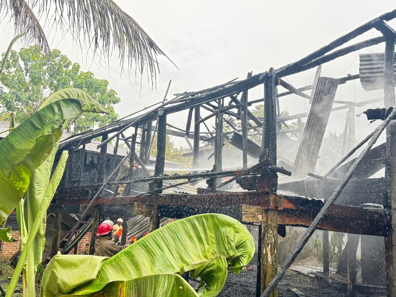 Kebakaran Hanguskan Dua Rumah di Aceh Besar saat Lebaran Kedua Idul Adha