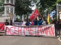 Bawa Bendera Bulan Bintang, Mahasiswa Demo Tolak Pencaplokan Pulau di Singkil