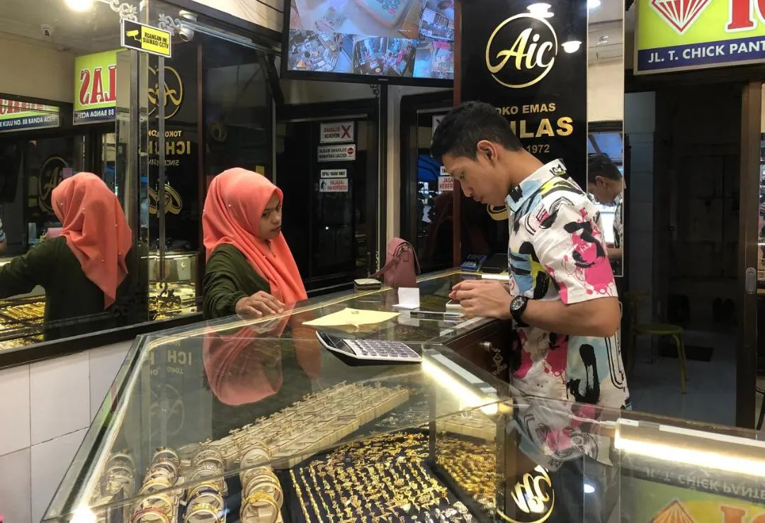 Harga Emas di Banda Aceh Terus Turun dalam Dua Pekan Terakhir