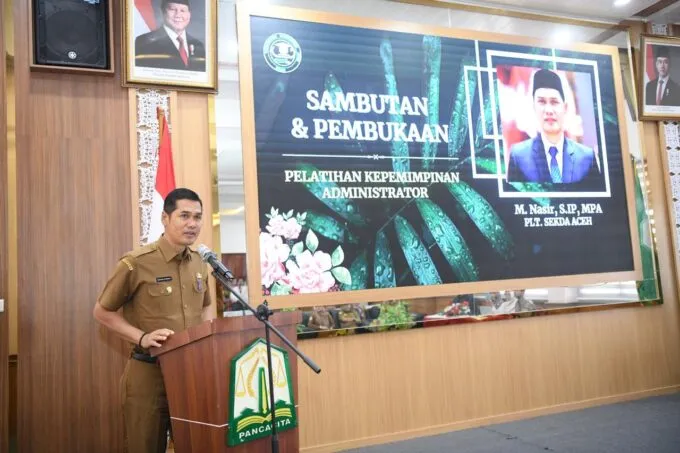 Plt Sekda Aceh Buka Pelatihan Kepemimpinan Administrator Pemerintah Aceh Tahun 2025