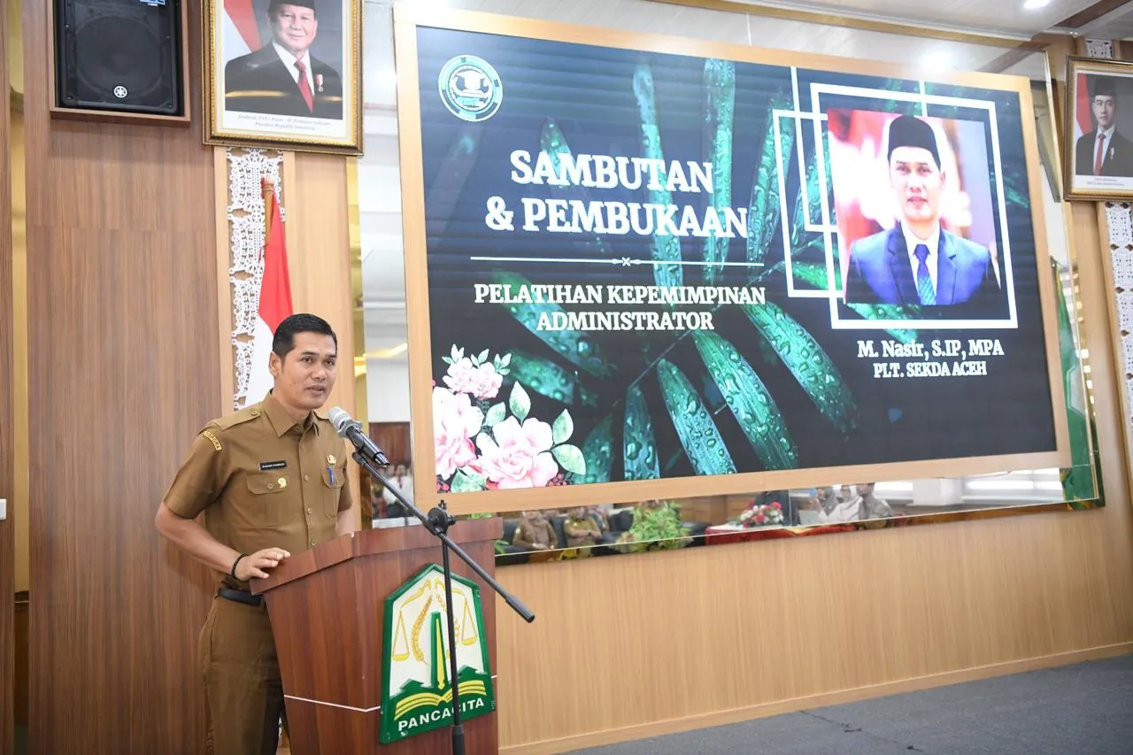 Plt Sekda Aceh Buka Pelatihan Kepemimpinan Administrator Pemerintah Aceh Tahun 2025