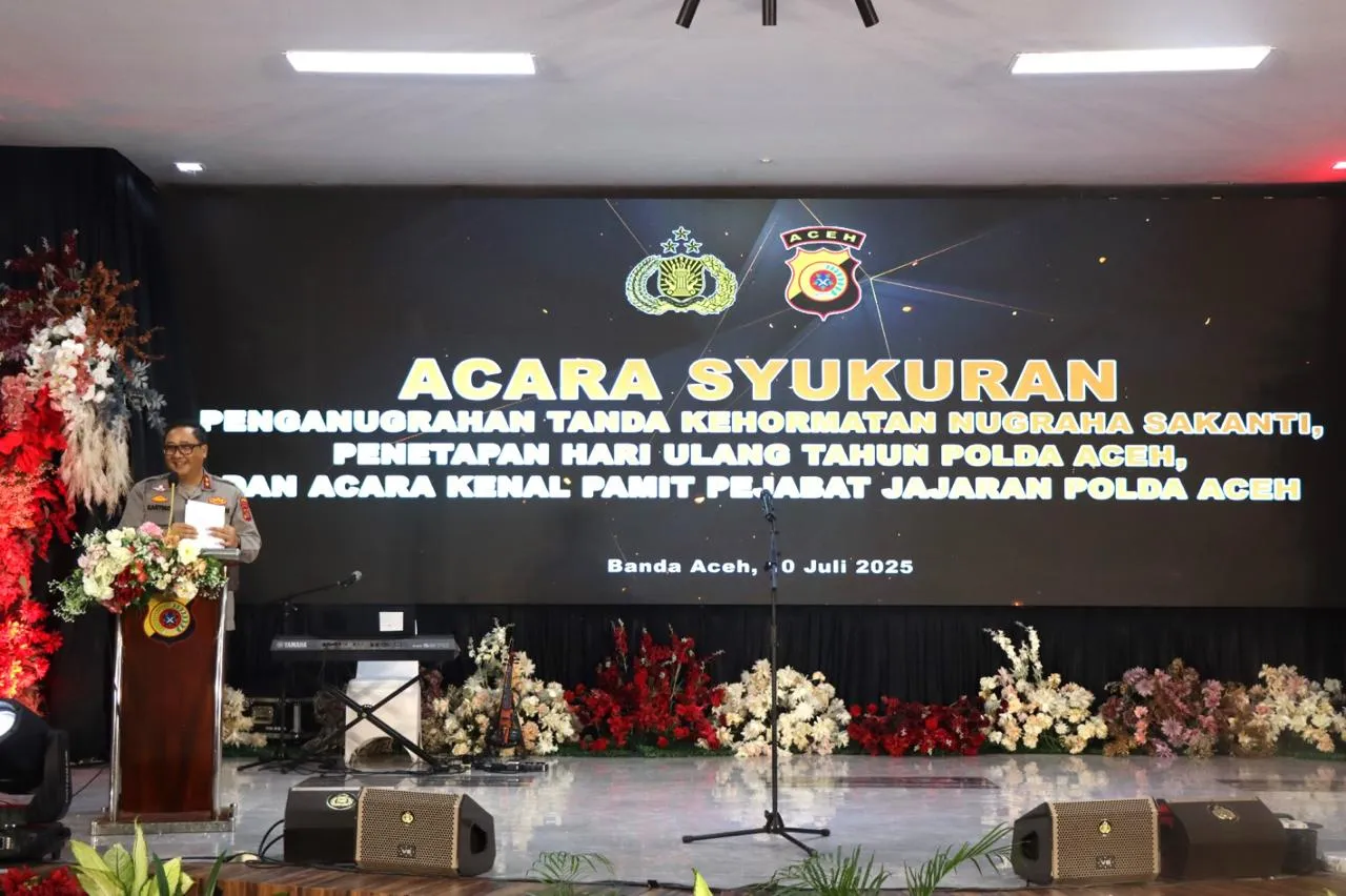 Polda Aceh Gelar Syukuran Usai Terima Penghargaan Nugraha Sakanti dari Presiden