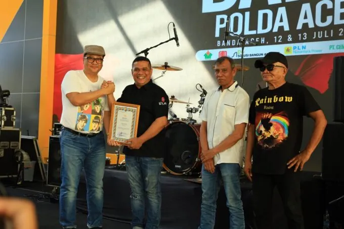 Polres Aceh Tengah Raih Juara Pertama Festival Band Hari Bhayangkara ke-79