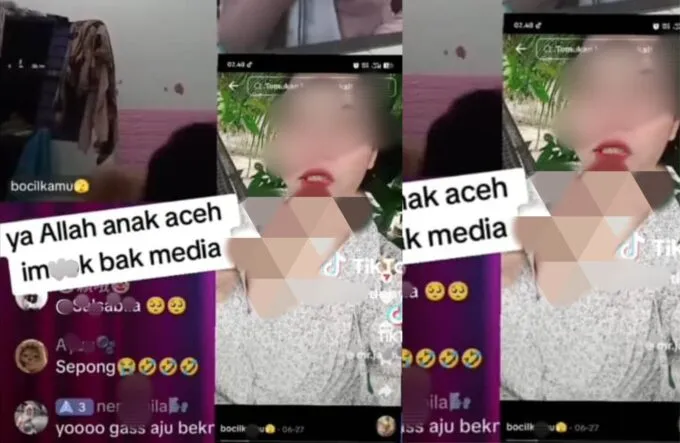 Aksi Live TikTok Bermuatan Pornoaksi Mulai Meresahkan di Aceh, Aparat di Minta Bertindak