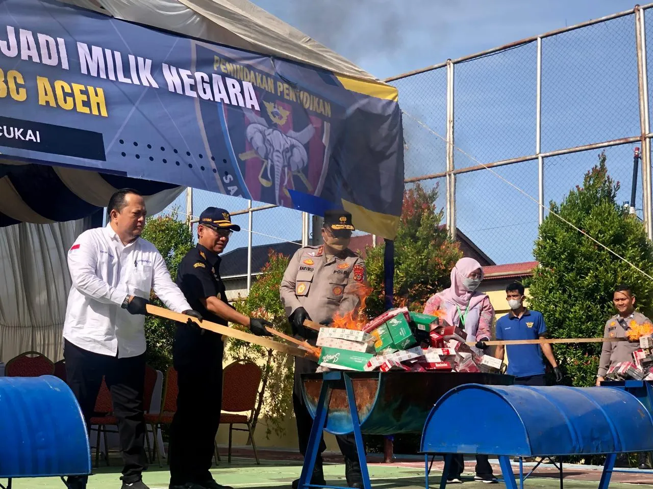248 Ribu Lebih Rokok Ilegal Dimusnahkan