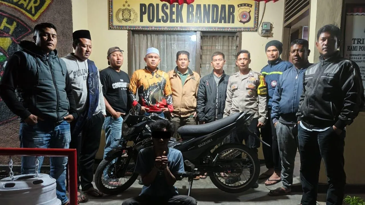 Pelaku Pencurian Motor di Bener Meriah Ditangkap Kurang dari Tiga Jam