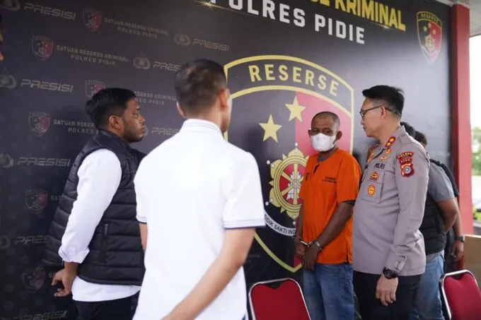 Polres Pidie Tangkap Pria Diduga Oplos Beras di Grong-Grong