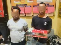 Dua Pria Ditangkap Polisi Saat Transaksi Sabu di Gubuk Tambak Aceh Utara