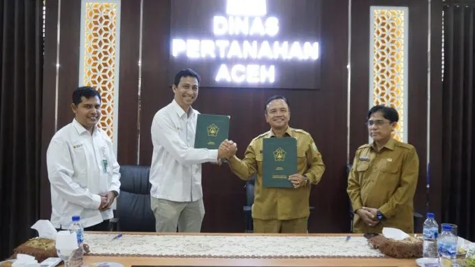 Sekolah Pascasarjana USK dan Dinas Pertanahan Aceh Teken Kerjasama, Fokus Konflik Agraria
