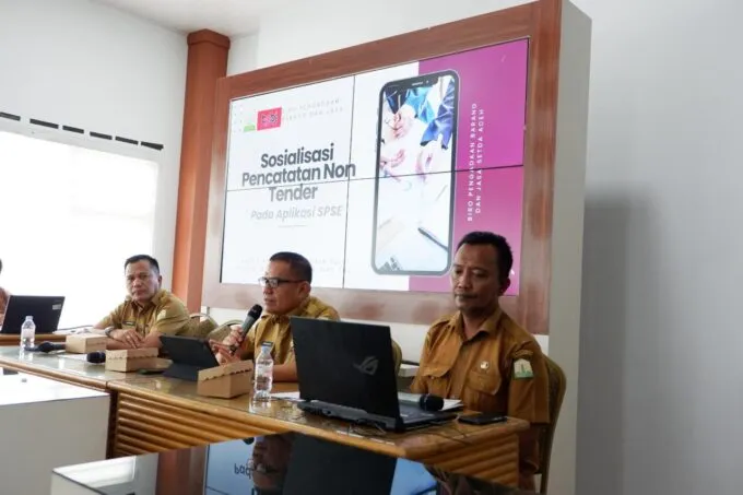Biro PBJ Setda Aceh Gelar Sosialisasi Pencatatan Non Tender di SPSE