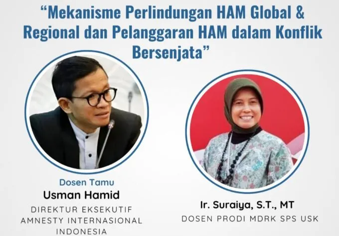 MDRK USK Bahas Perlindungan HAM dalam Konflik Bersenjata