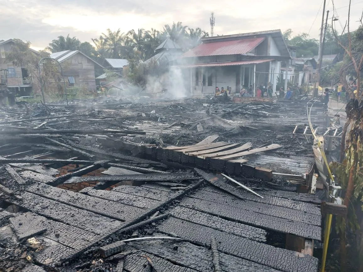 Empat Rumah di Langsa Ludes Terbakar