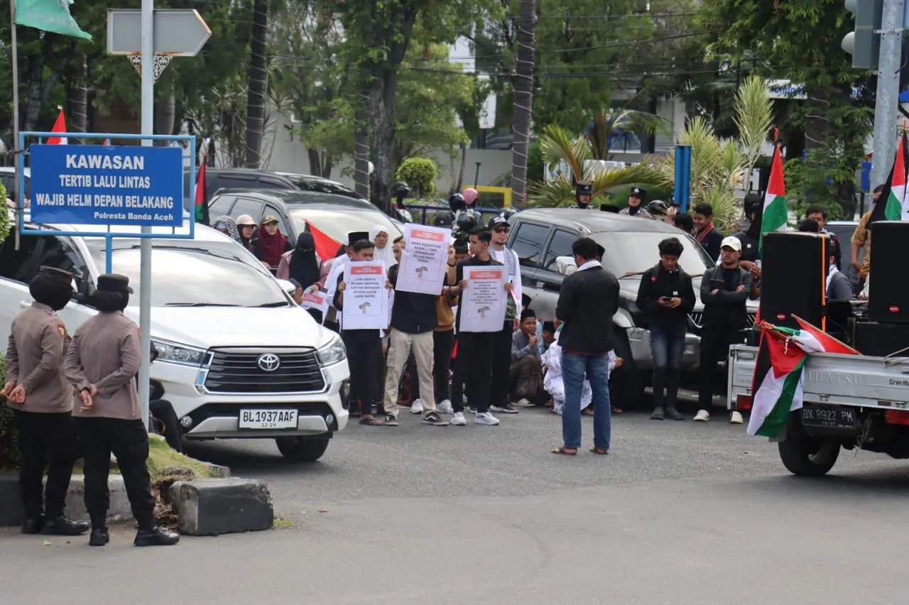 KAMMI Banda Aceh Gelar Aksi Bela Palestina