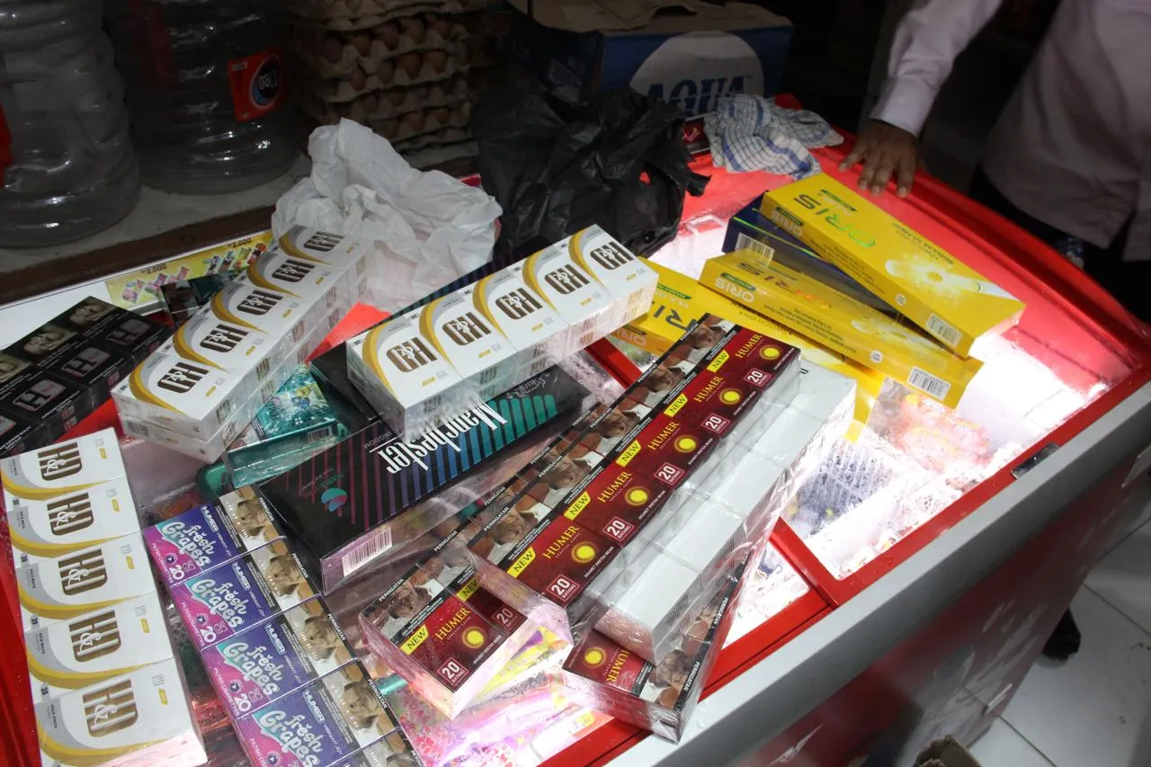 11 Ribu Batang Rokok Ilegal Kembali Disita di Warung-warung Aceh Besar