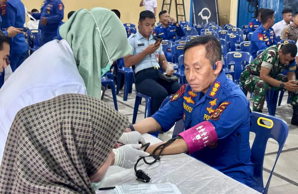 Rangka HUT ke-75, Ditpolairud Polda Aceh Gelar Donor Darah