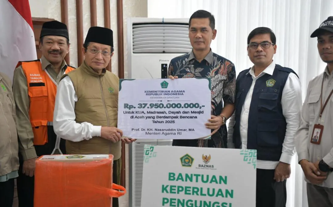 Kementerian Agama Salurkan Rp37,9 Miliar untuk Penanganan Dampak Banjir dan Longsor di Aceh