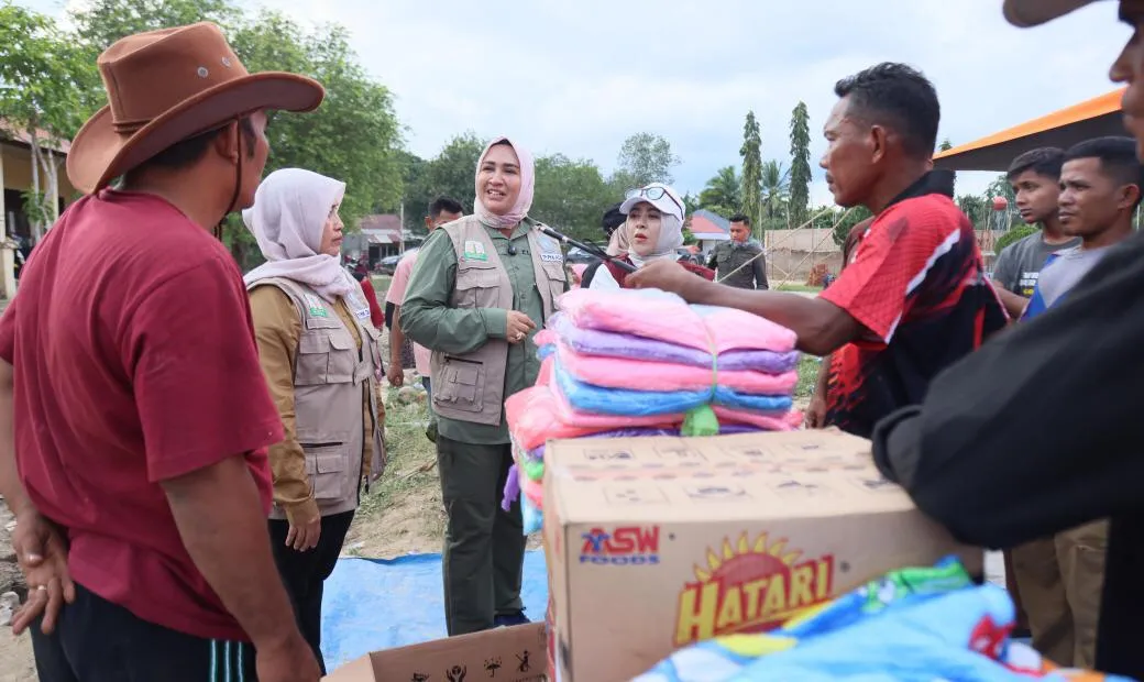 Kak Na Apresiasi Upaya Tanggap Darurat Warga Gampong Buket Linteung