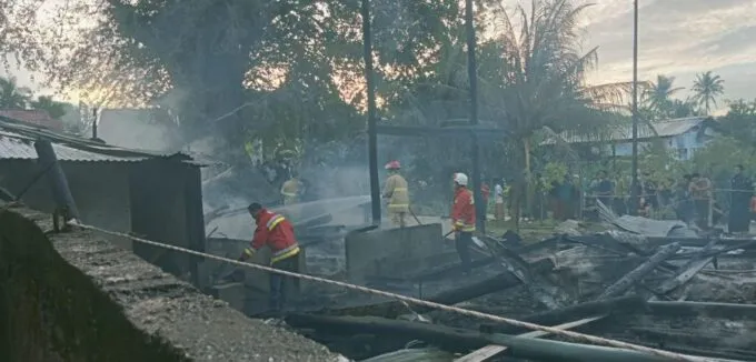 Balai Pengajian di Aceh Besar Ludes Terbakar