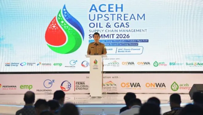 Sekda Aceh Hadiri 7th Aceh Upstream Oil and Gas Supply Chain Management Summit 2026