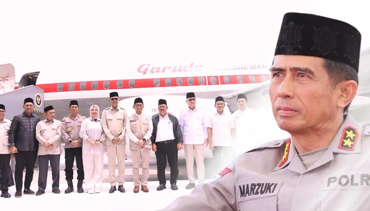 Kapolda Aceh Apresiasi Penyerahan Mock-Up Pesawat Garuda Indonesia untuk Asrama Haji Aceh