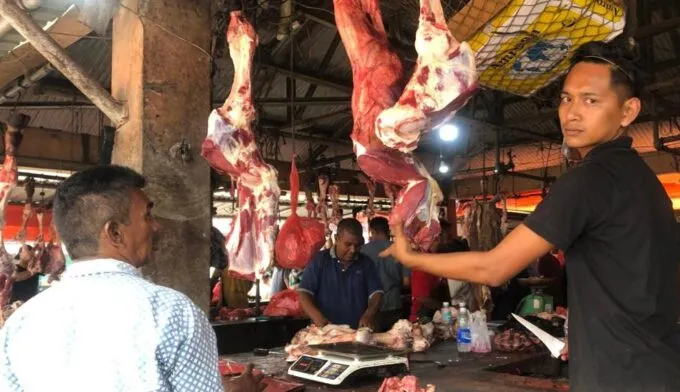 Jelang Meugang, Harga Daging Sapi di Lambaro Tembus Rp160 Ribu per Kilogram