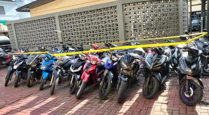 Ganggu Kenyamanan Ibadah Puasa, Polresta Banda Aceh Amanakan Puluhan Motor Balap Liar