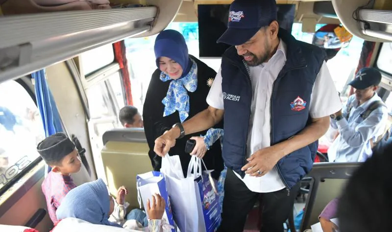 Mualem Lepas Ribuan Peserta Mudik Gratis Pemerintah Aceh