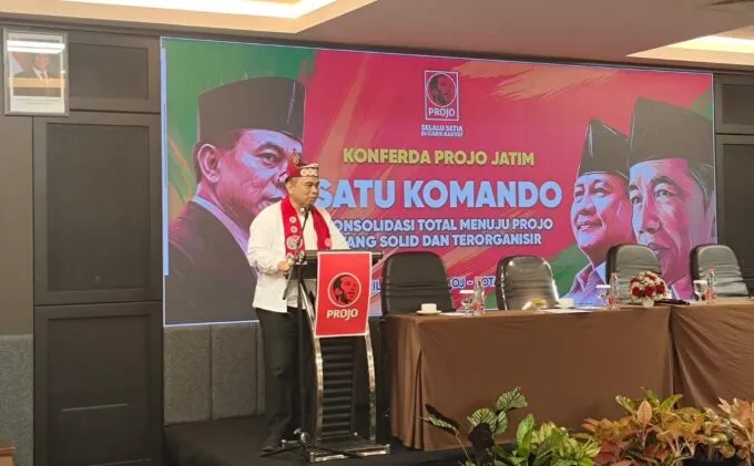 Budi Arie Buka Konferda Projo Jatim, Tekankan Transformasi Jadi Gerakan Rakyat