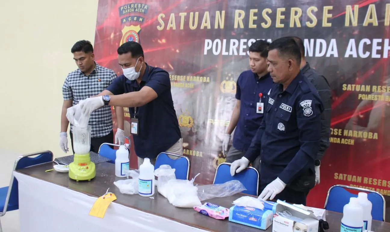 Polisi Musnahkan Hampir 2 Kilogram Barang Bukti Narkotika Jenis Sabu