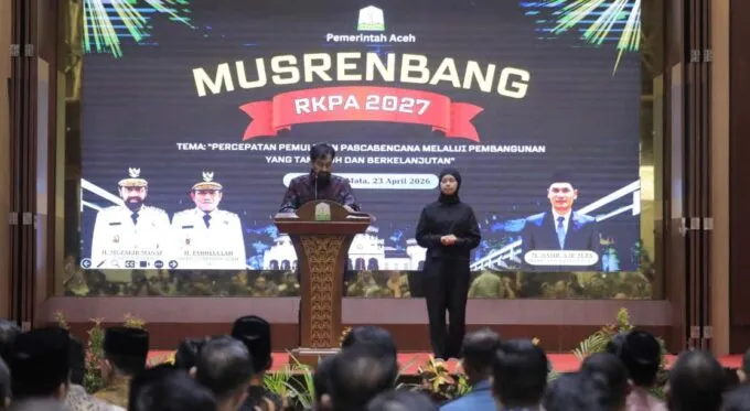 Mualem Fokus Berantas Kemiskinan dan Mitigasi Bencana Saat Musrembang 2027