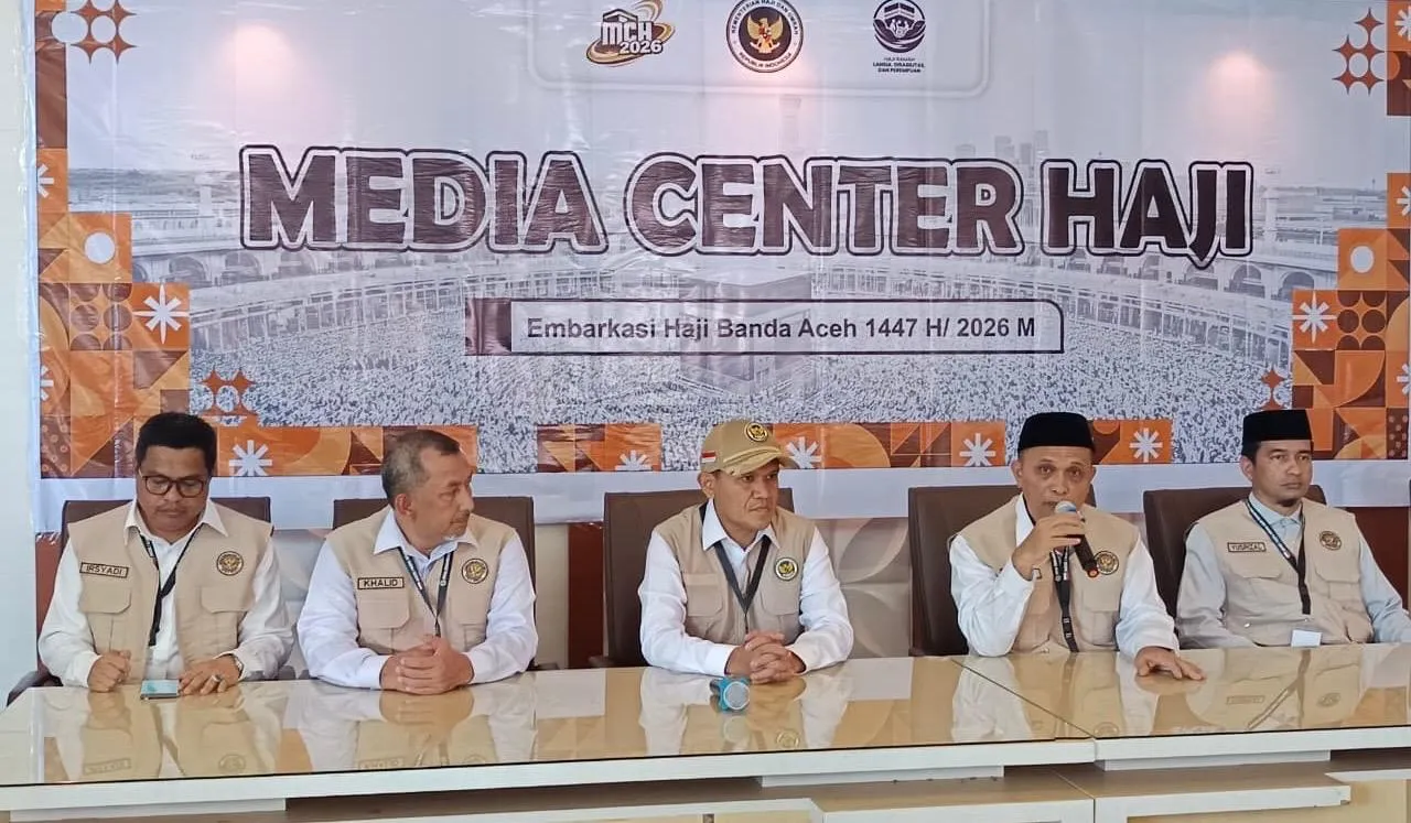 5.426 Jemaah Haji Aceh Berangkat dalam 14 Kloter, Seluruhnya Dilayani Lewat Jalur VIP Bandara SIM