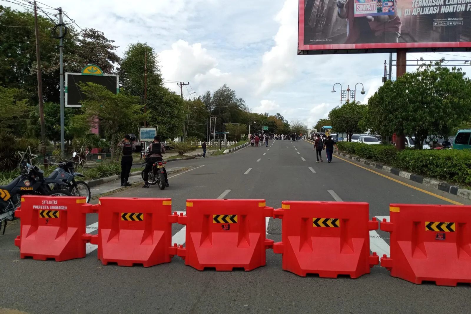 Akses Depan Kantor Gubernur Aceh Ditutup Sementara