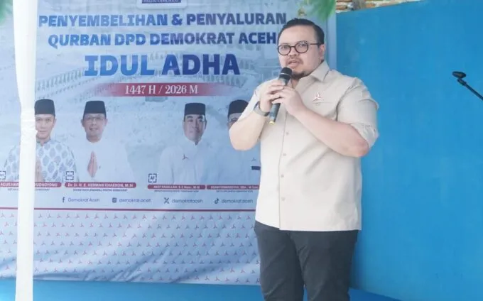Demokrat Aceh Bagikan Daging Qurban untuk Masyarakat dan Panti Asuhan