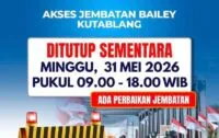 Besok, Jembatan Bailey Kutablang Kembali Ditutup Sementara
