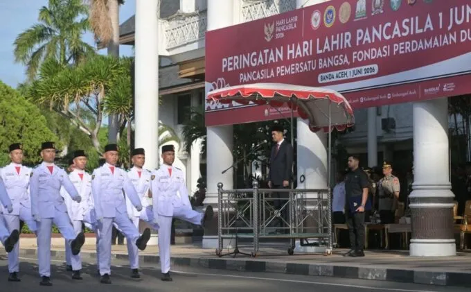Sekda Aceh Pimpin Upacara Peringatan Hari Lahir Pancasila Tahun 2026