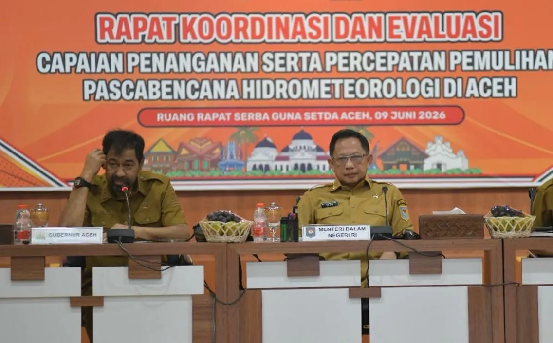 Di Hadapan Mendagri, Mualem Minta Percepatan Pemulihan Sawah dan Infrastruktur