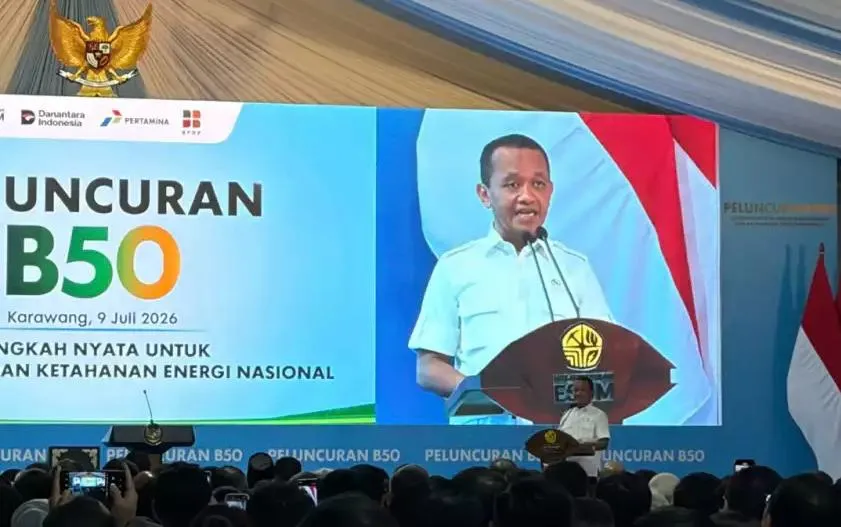 BBM B50 Diresmikan, Bahlil Tegaskan Perusahaan Tambang Wajib Menggunakannya