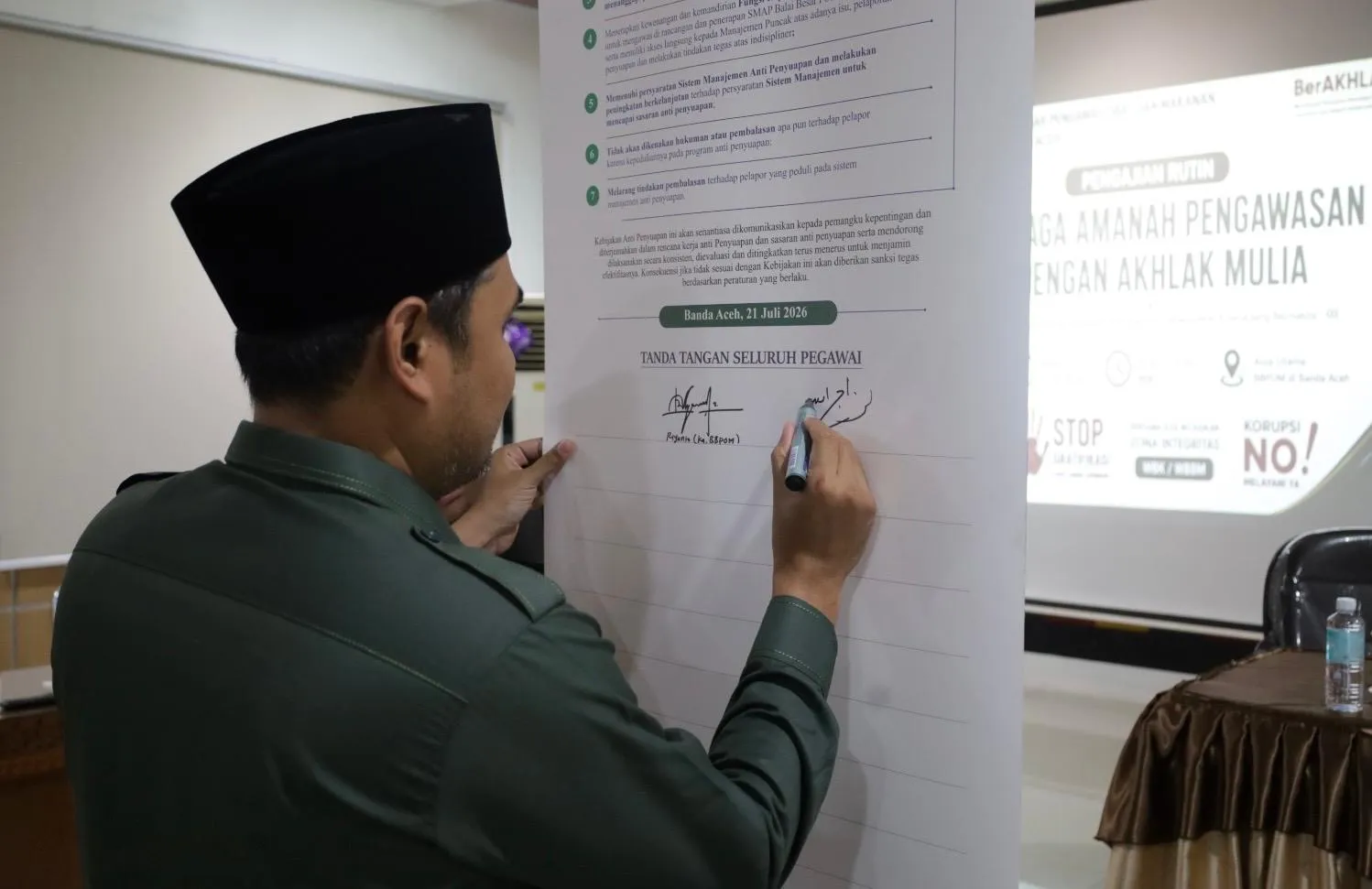 BBPOM Aceh Satukan Komitmen Bangun Budaya Kerja Bersih dan Anti Penyuapan