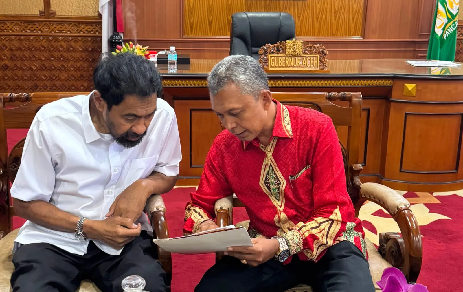 Kementan Siapkan 2,5 Triliun, Mualem Pesan untuk Maksimalkan pada Pemulihan Sawah dan Kebun