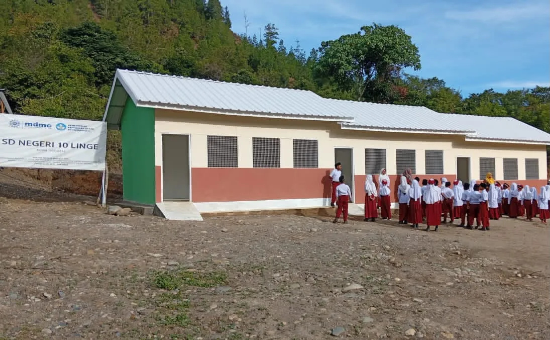 Siswa SDN 10 Linge Mulai Tinggalkan Tenda, Empat Ruang Kelas Darurat Dibangun Pascabencana