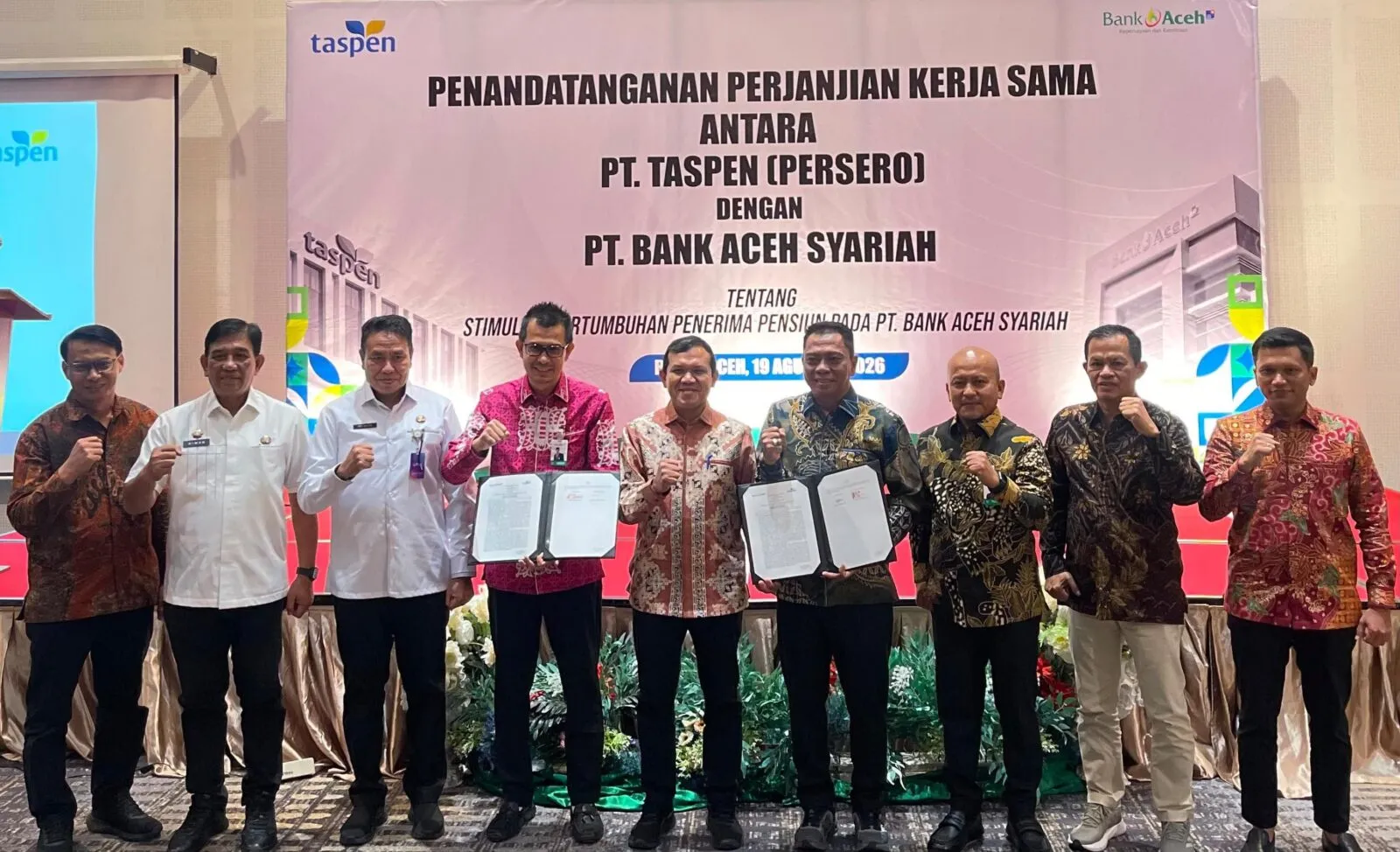 Bank Aceh dan TASPEN Perkuat Pengelolaan Dana Pensiun ASN di Aceh