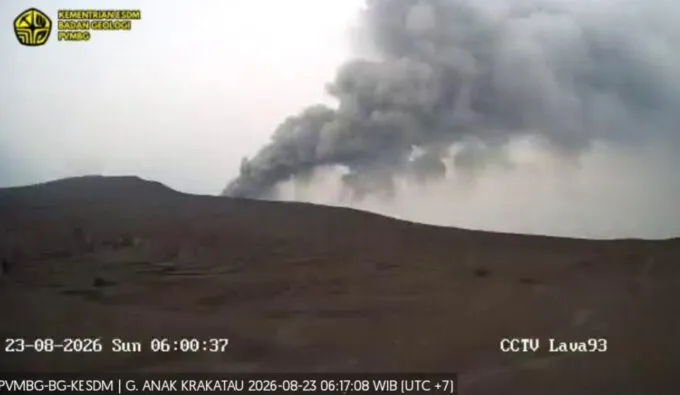 Aktivitas Gunung Anak Krakatau Kembali Meningkat, 9 Kali Erupsi dalam 6 Jam