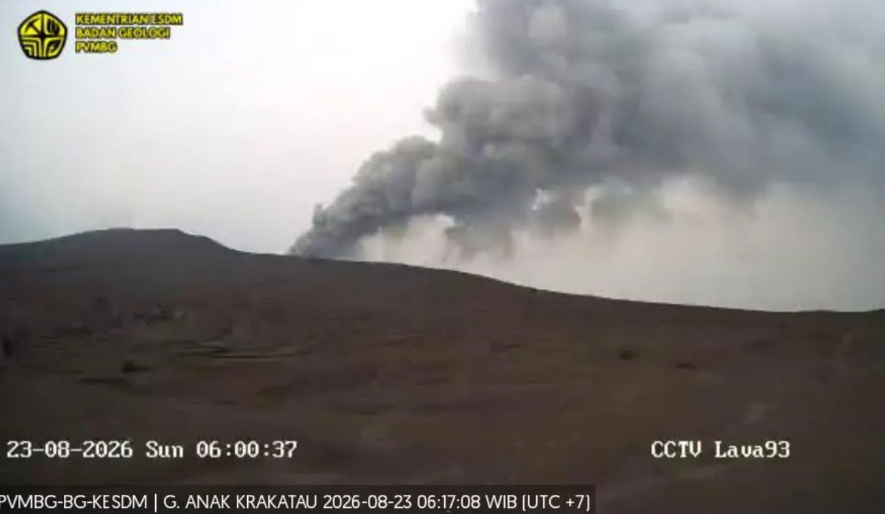 Aktivitas Gunung Anak Krakatau Kembali Meningkat, 9 Kali Erupsi dalam 6 Jam