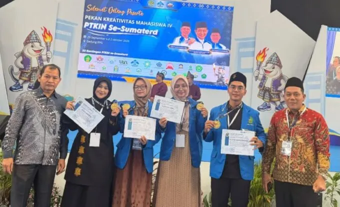 Empat Mahasiswa UIN Ar-Raniry Bawa Pulang Empat Emas dari PKM PTKIN Se-Sumatera