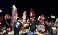 Warga Aceh Besar Ramaikan Festival Geulayang Tunang di Kuta Malaka