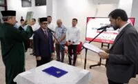 Mualem Lantik Taufik sebagai Pejabat Sekda Aceh di Medan